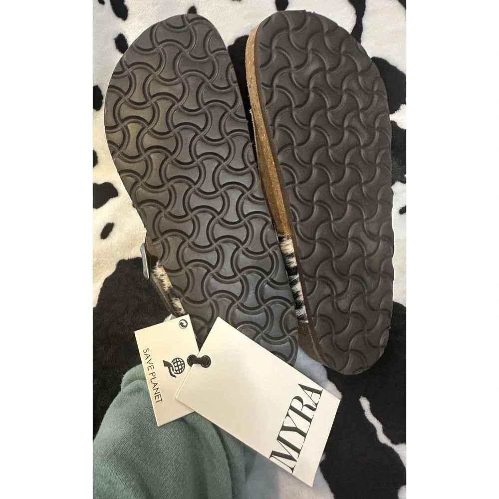 Myra Women's Chino Western Cowhide‎ Sandals Size 7 - NWT - Picture 8 of 9